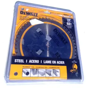 Dwam1052 Dewalt 10 Inch 52t Steel Circular Saw Blade Lightly Used