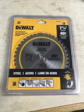 Dwam71440 Dewalt 7-1/4 Inch 40t Steel Cutting Blade New