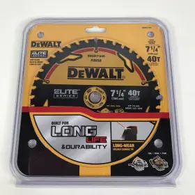 Dwaw71440 Dewalt New Elite Series Finish Carbide Blade 7-1/4 Inch X 40t