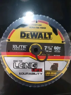 Dwaw71460 Dewalt Elite Series Ultra Fine Finish 7 Inch Long Life Circle Saw Blade
