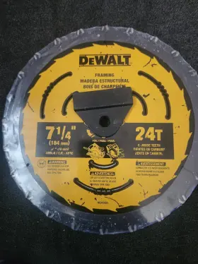 Dwaxr3724 Dewalt New Xr 7 1/4 Inch 24t Circular Saw Blade