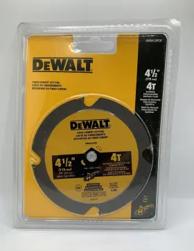 N893021 Dewalt Atomic 4-1/2 Inch 4-tooth Fiber Cement Cutting Circular Saw Blade