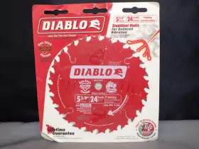 Diablo 008925020844 5-3/8 Inch By 24 Tooth Steel Demon Carbide Tipped Saw Blade