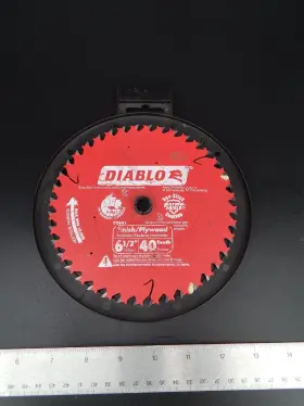 Diablo 008925143536 Saw Blade 6.5 Inch 40 Teeth Finish/plywood Permashield Coating - New