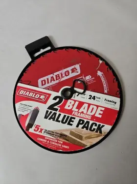 Diablo 008925146452 Tracking Point 7-1/4 Inch X 24-tooth Framing Circular Saw Blade 2-pack