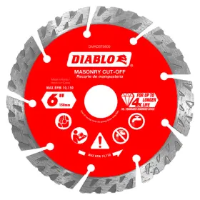 Diablo 008925155058 J Dmadst0600 6 Inch Diamond Segmented Turbo Masonry Cut-off Blade