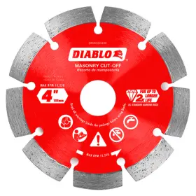 Diablo 008925155119 J Dmads0400 4 Inch Diamond Segmented Masonry Cut-off Blade