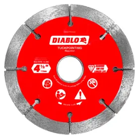Diablo 008925155232 J Dmatp0450 4-1/2 Inch Diamond Rim Tuck Point Masonry Disc