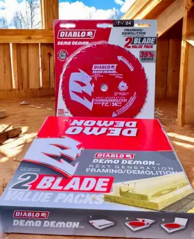 Diablo 008925169642 Demo Demon 7-1/4 Inch X 24-tooth Framing Circular Saw Blade 2 Pack