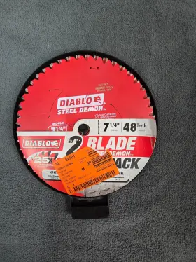 Diablo 008925170280 7-1/4 Inch X 48-teeth Steel Demon Cermet Ii Saw Blade For Medium Metal 2 Pk