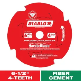 Diablo 008925171034 6-1/2 In 4-tooth James Hardie And Fiber Cement Track Saw Blade