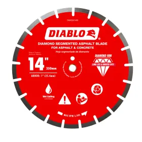 Diablo 008925173397 Tools Dmada1400 14 Inch Diamond Segmented Blade For Asphalt