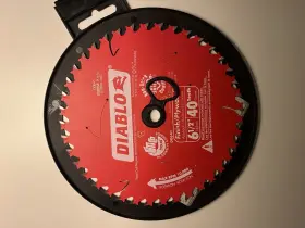 22135781 Diablo 6-1/2 Inch X 40-tooth Finish Trim Circular Saw Blade For Wood