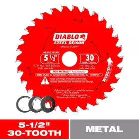 Diablo 313021988913 Steel Demon 5-1/2 Inch X 30-tooth Metal Cutting Circular Saw Blade With Bushing