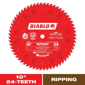 Diablo 313024983915 Ripping Saw Blade Circular Wood Cutting Tool Accessory 10 Inch X 24 Teeth