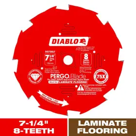 Diablo 313032345316 7-1/4 Inch X 8-teeth Pergoblade Saw Blade For Laminate And Wood Flooring