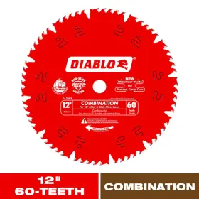 Diablo 313046074028 12 Inch X 60-tooth Combination Saw Blade For Wood