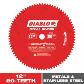 Diablo 313048143180 12 Inch X 80-teeth Steel Demon Cermet Ii Saw Blade For Medium Metal