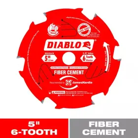 Diablo 313055089037 Hardieblade 5 Inch X 6-tooth Fiber Cement Circular Saw Blade