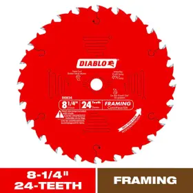 Diablo 445006034001 8-1/4 Inch X 24-teeth Framing Saw Blade For Wood