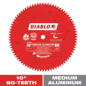 Diablo 445006386360 10 Inch X 80-teeth Non-ferrous / Plastic Cutting Saw Blade Metal Freud