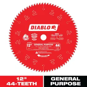 Diablo 445021660612 12 Inch X 44-tooth General Purpose Saw Blade For Wood