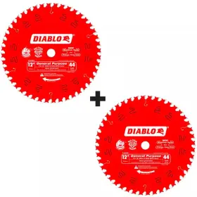 Diablo 445022124113 Circular Saw Blade Carbide 12 Inch X 44 Teeth General Purpose Wood 2 Pack