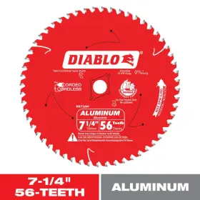 Diablo 445025257269 7-1/4 Inch X 56-teeth Saw Blade For Thick Aluminum