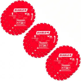 Diablo 445040430401 7-1/4 Inch X 24t Pro Saw Blade 9-pack