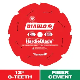 Diablo 445047093005 12 Inch X 8-teeth Hardieblade Saw Blade For Fiber Cement