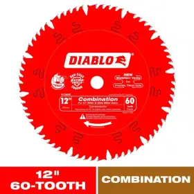 Diablo 445054060090 12 Inch X 60-tooth Combination Saw Blade For Wood