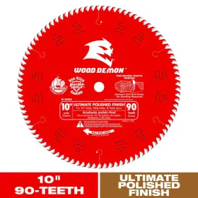 Diablo 705353566042 10 Inch X 90-tooth Ultimate Polished Finish Saw Blade For Wood