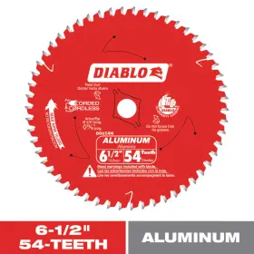 Diablo 711181439144 6-1/2 Inch X 54-teeth Circular Saw Blade For Medium Aluminum