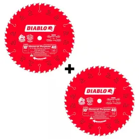 Diablo 711181694673 10 Inch X 40-tooth General Purpose Circular Saw Blade Value Pack 2-pack