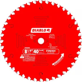 Diablo 726084266667 8-1/4 Inch X 40-teeth Finishing Circular Saw Blade For Wood