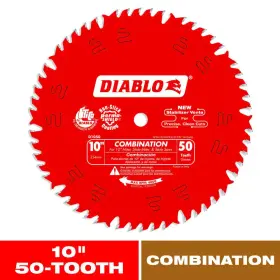 Diablo 744110336078 10 Inch X 50-tooth Combination Saw Blade For Wood