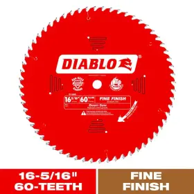 Diablo 744110853278 16-5/16 Inch X 60-teeth Fine Finish Saw Blade For Wood