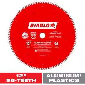 Diablo 744759165510 12 Inch X 96-tooth Aluminum And Plastics Saw Blade
