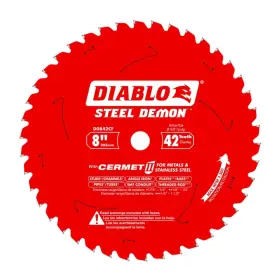 B01axnym7u Diablo Steel Demon Cermet Ii Saw Blade For Thick Metal 8 Inch 42t 5/8 Arbor .075 K