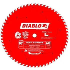 Diablo B0798bxzsl Saw Blade For Thick Aluminum - 10 Diameter 60 Tcg Teeth 5/8 Arbor .11