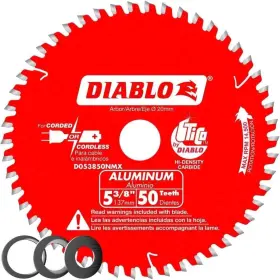 B07v5qxk3t Diablo 5-3/8 Inch Aluminum Saw Blade 50t Tcg 20mm Arbor .061 Kerf .039 Plate Max R