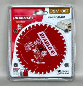 D0536x Diablo Tools 5-3/8 Inch X 36 Tooth Finish Trim Saw Blade