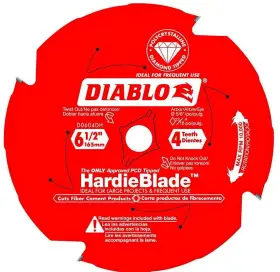 D0604dh Diablo New 6-1/2 Inch X 4-teeth Hardieblade Saw Blade For Fiber Cement By