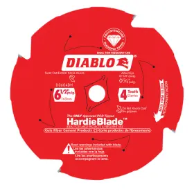 D0604dha Diablo J 6-1/2 Inch X 4-teeth Hardieblade Saw Blade For Fiber Cement