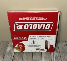 D0624a Diablo Qty 10 6-1/2 Inch X 24 Tooth Framing Construction Saw Blade New