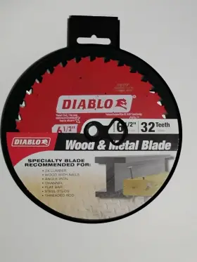 Diablo D0632n 6-1/2in 32t Wood And Metal Carbide Circular Saw Blade