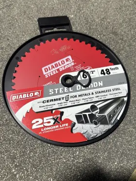 D0648cfr Diablo 6 1/2 Inch Cermet Ii Carbide Steel Demon Metal Cutting Saw Blade 48 Teeth New