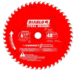 D0654n Diablo 6-1/2 Inch X 54 Tooth Aluminum Cutting Saw Blade