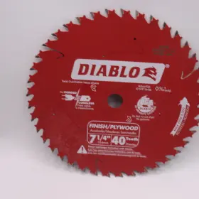 D0704 Diablo Circular Saw Blade For Wood Carbide Red 40t 7-1/4 Inch