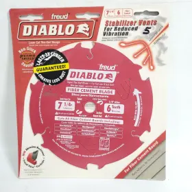 D0706ch Diablo Freud 7-1/4-inch By 6-tooth Fiber Cement Blade